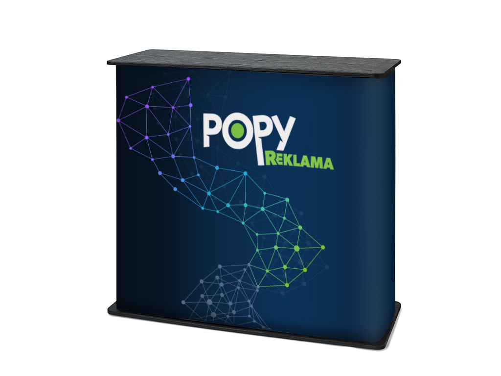 Prezentační pulty s PVC potiskem – reklamní promo pulty | Popy reklama